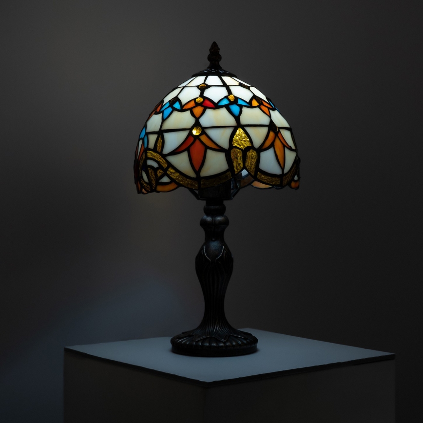 Brilagi - Tiffany vitražna stolna lampa MIRABELLA 1xE27/60W/230V