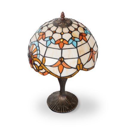 Brilagi - Tiffany vitražna stolna lampa MIRABELLA 1xE27/60W/230V