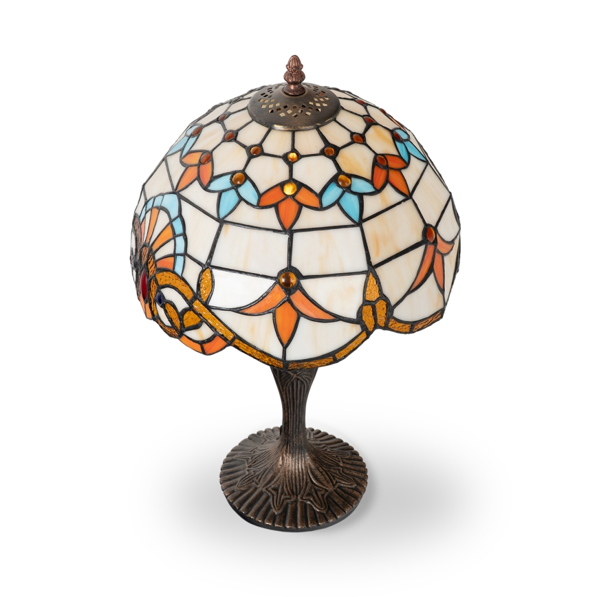 Brilagi - Tiffany vitražna stolna lampa MIRABELLA 1xE27/60W/230V