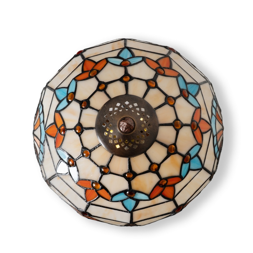 Brilagi - Tiffany vitražna stolna lampa MIRABELLA 1xE27/60W/230V