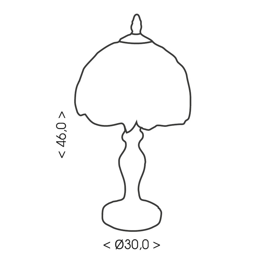 Brilagi - Tiffany vitražna stolna lampa MIRABELLA 1xE27/60W/230V