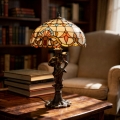 Brilagi - Tiffany vitražna stolna lampa MIRABELLA 1xE27/60W/230V