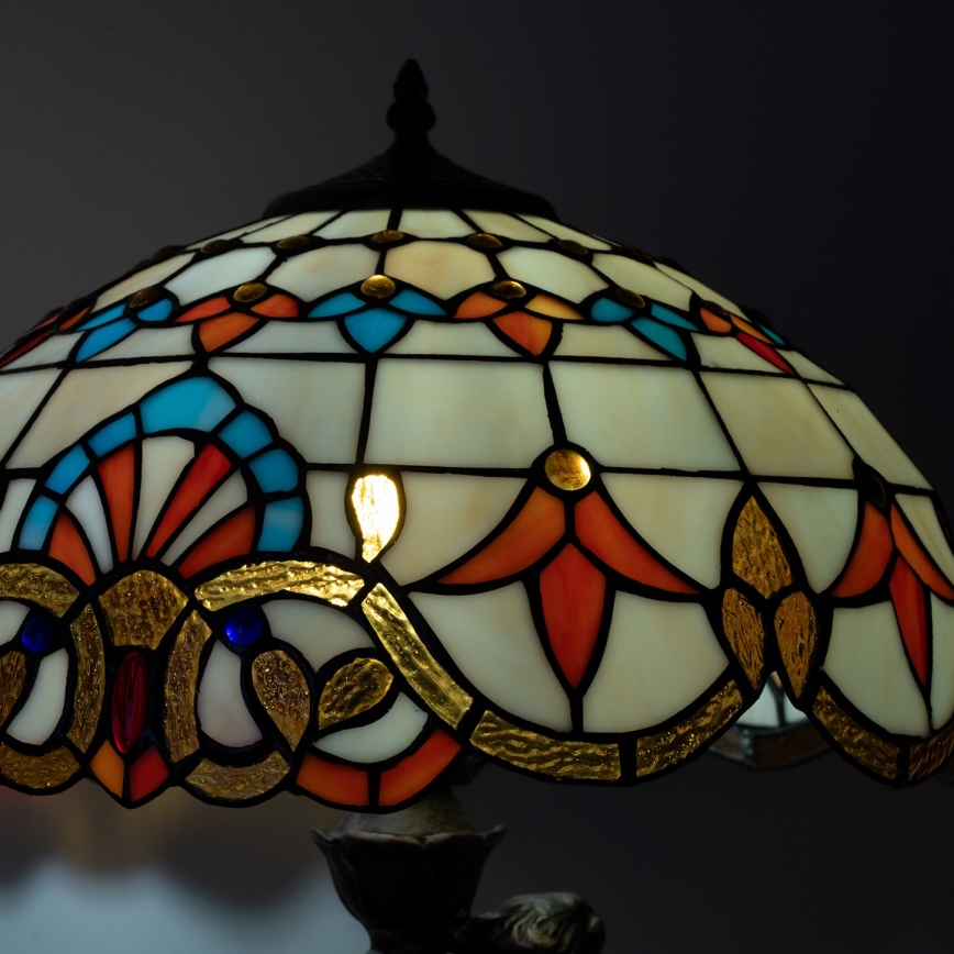 Brilagi - Tiffany vitražna stolna lampa MIRABELLA 1xE27/60W/230V