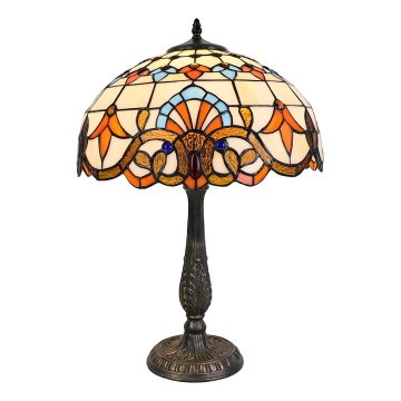 Brilagi - Tiffany vitražna stolna lampa MIRABELLA 2xE27/60W/230V