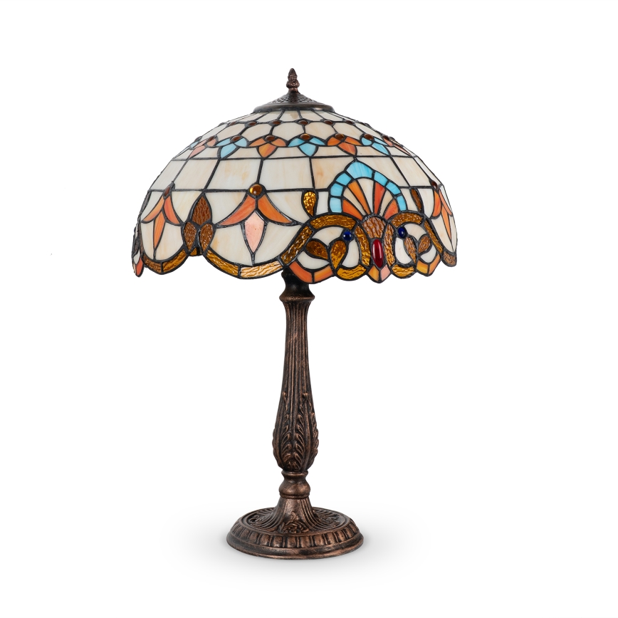 Brilagi - Tiffany vitražna stolna lampa MIRABELLA 2xE27/60W/230V