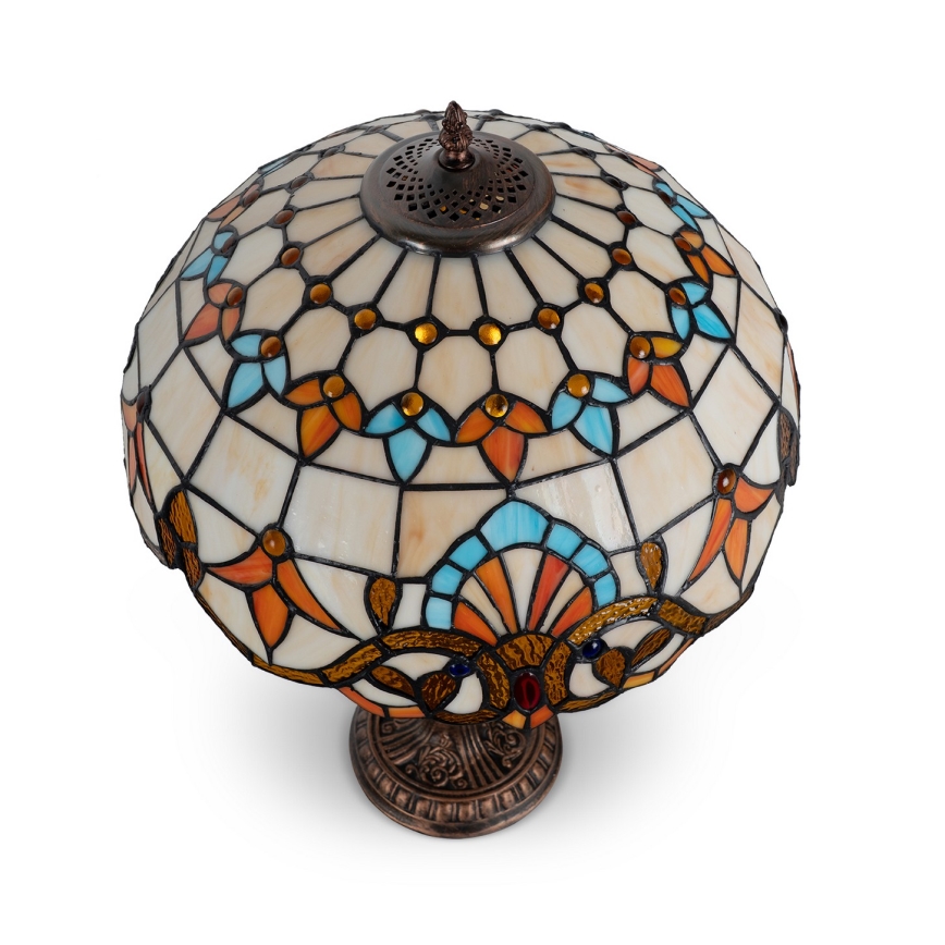 Brilagi - Tiffany vitražna stolna lampa MIRABELLA 2xE27/60W/230V