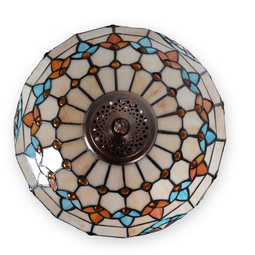 Brilagi - Tiffany vitražna stolna lampa MIRABELLA 2xE27/60W/230V