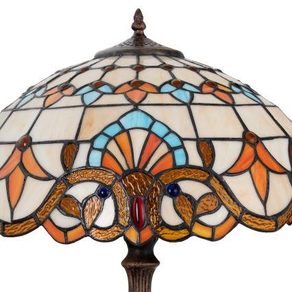 Brilagi - Tiffany vitražna stolna lampa MIRABELLA 2xE27/60W/230V