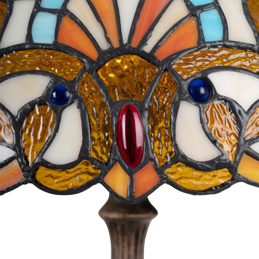 Brilagi - Tiffany vitražna stolna lampa MIRABELLA 2xE27/60W/230V