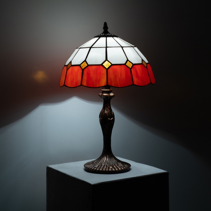 Brilagi - Tiffany vitražna stolna lampa SIENNA 1xE27/60W/230V