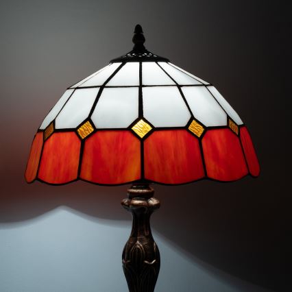 Brilagi - Tiffany vitražna stolna lampa SIENNA 1xE27/60W/230V
