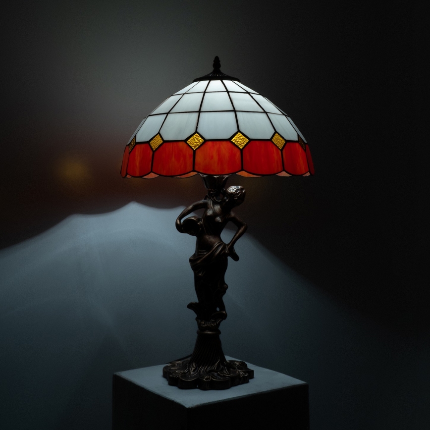Brilagi - Tiffany vitražna stolna lampa SIENNA 1xE27/60W/230V