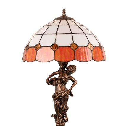 Brilagi - Tiffany vitražna stolna lampa SIENNA 1xE27/60W/230V
