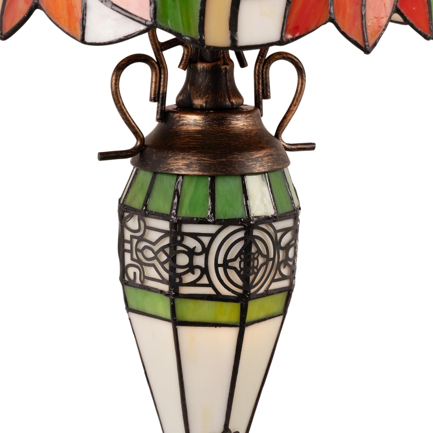 Brilagi - Tiffany vitražna stolna lampa SUNFLOWER 1xE27/60W/230V + 1xE14/40W