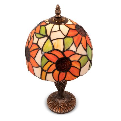 Brilagi - Tiffany vitražna stolna lampa SUNFLOWER 1xE27/60W/230V
