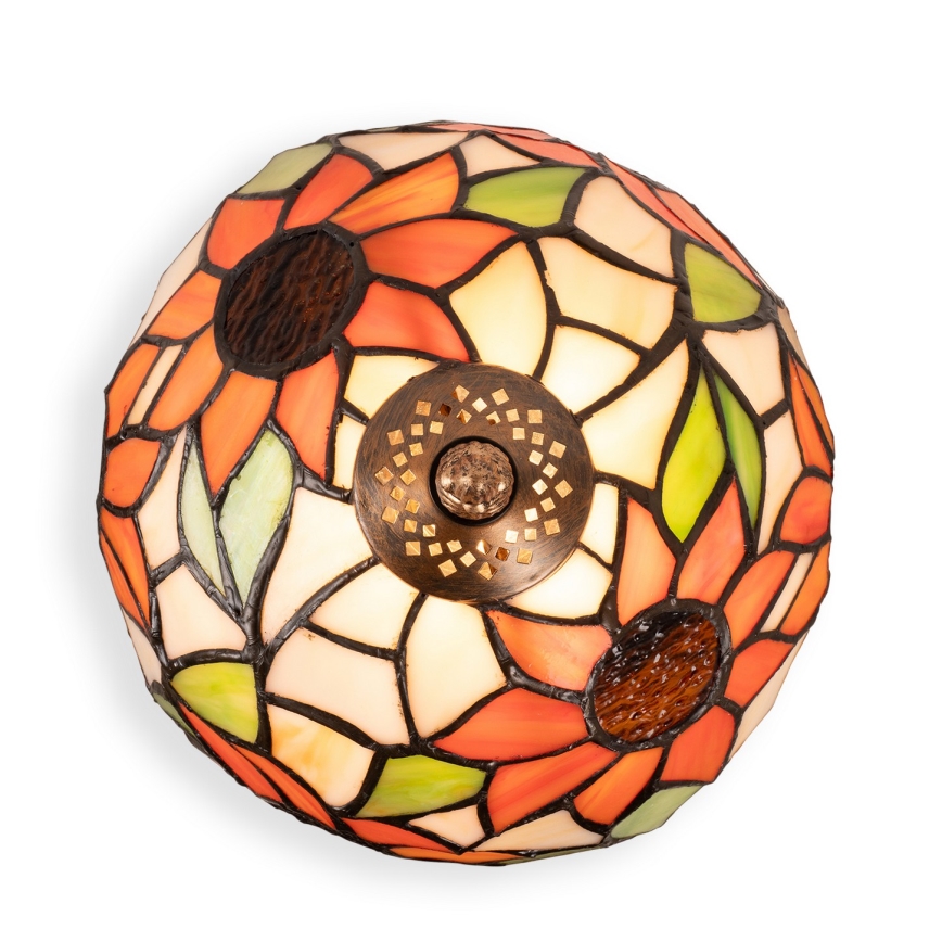 Brilagi - Tiffany vitražna stolna lampa SUNFLOWER 1xE27/60W/230V