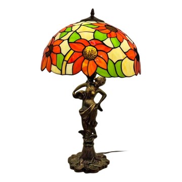 Brilagi - Tiffany vitražna stolna lampa SUNFLOWER 1xE27/60W/230V