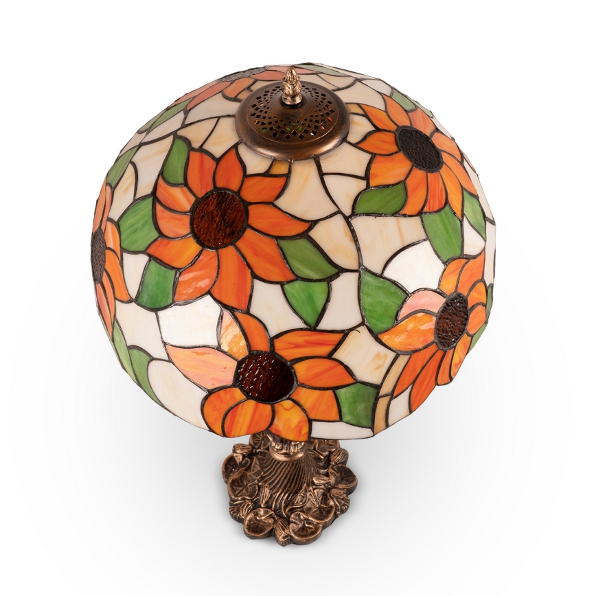 Brilagi - Tiffany vitražna stolna lampa SUNFLOWER 1xE27/60W/230V