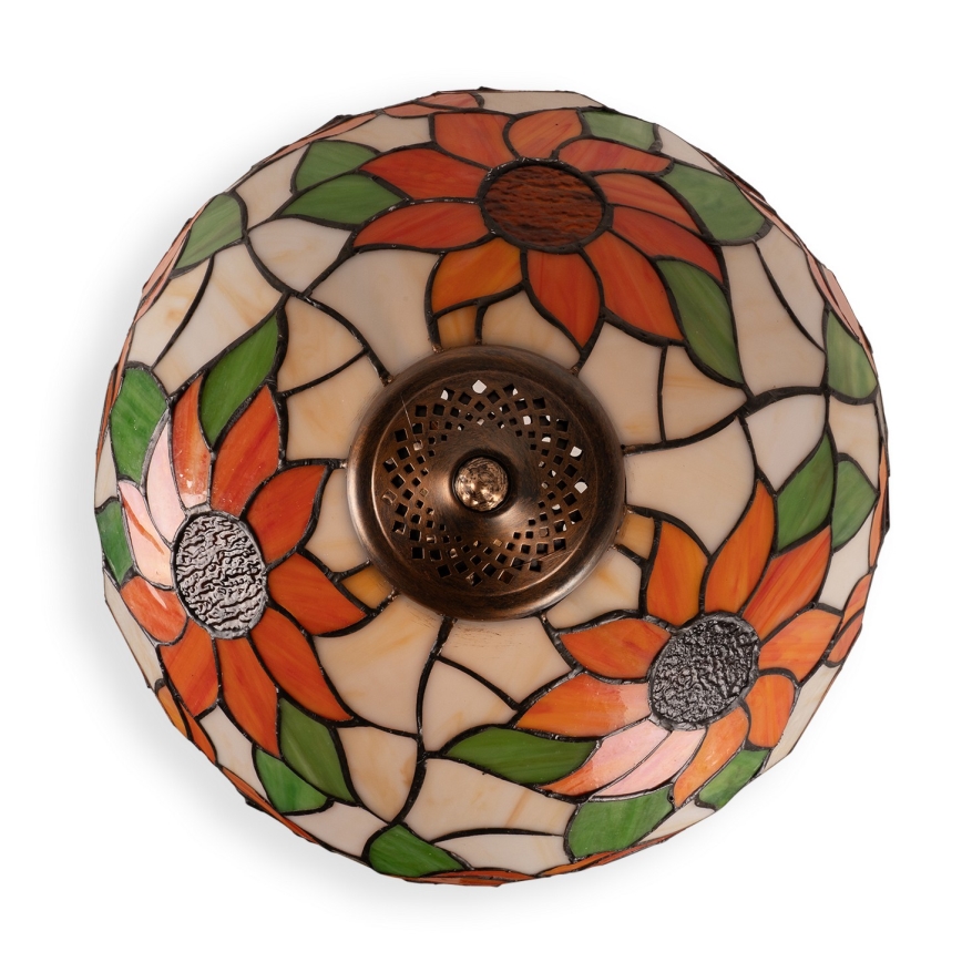 Brilagi - Tiffany vitražna stolna lampa SUNFLOWER 1xE27/60W/230V