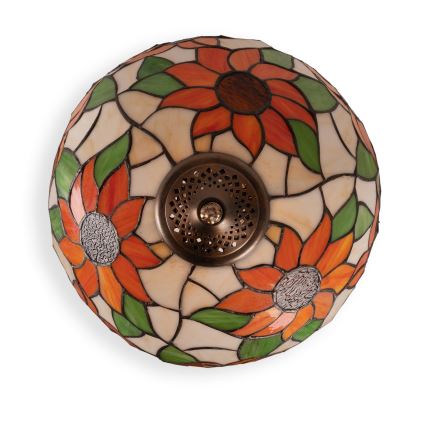 Brilagi - Tiffany vitražna stolna lampa SUNFLOWER 2xE27/60W/230V