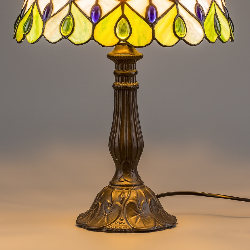 Brilagi - Tiffany vitražna stolna svjetiljka MARGARET 1xE27/40W/230V