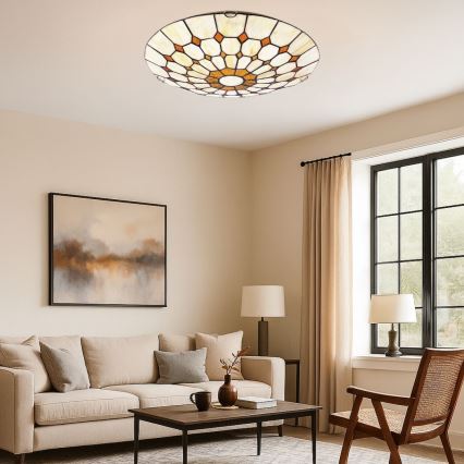 Brilagi - Tiffany vitražna stropna svjetiljka DORAN 2xE27/60W/230V