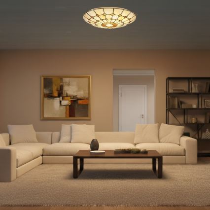 Brilagi - Tiffany vitražna stropna svjetiljka DORAN 2xE27/60W/230V