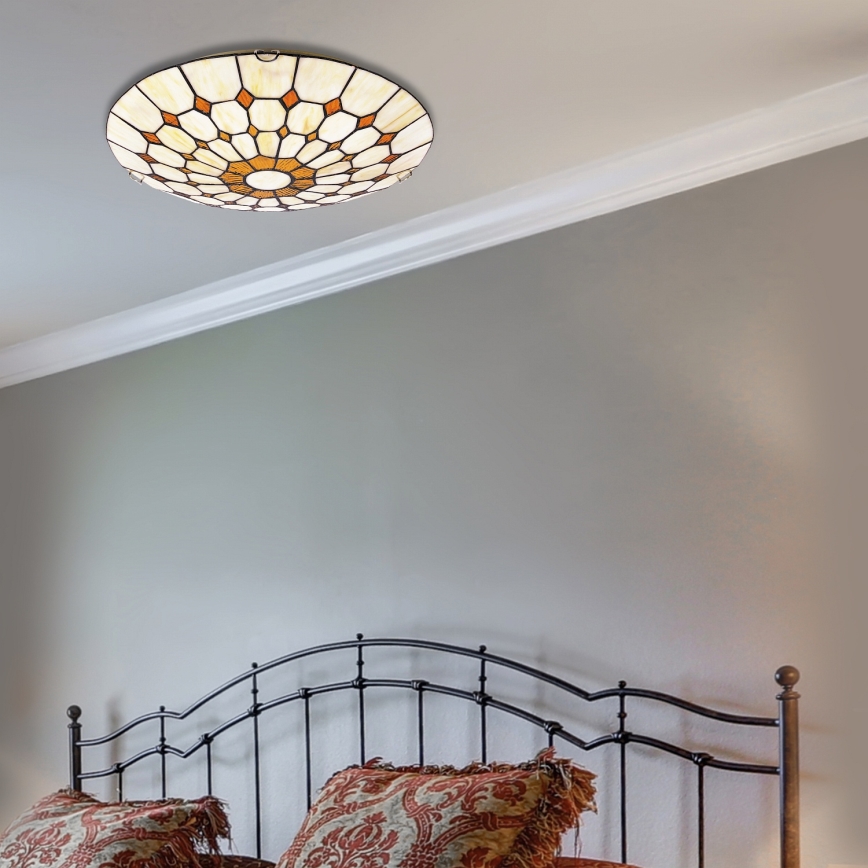Brilagi - Tiffany vitražna stropna svjetiljka DORAN 2xE27/60W/230V