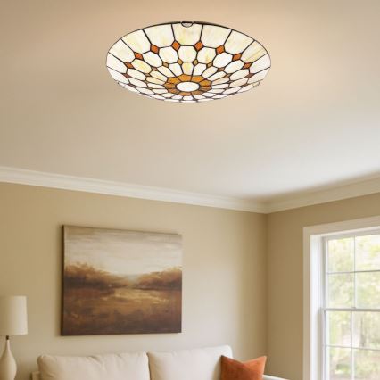 Brilagi - Tiffany vitražna stropna svjetiljka DORAN 2xE27/60W/230V
