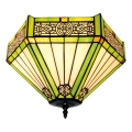 BRILAGI - Tiffany vitražna stropna svjetiljka EMERALD 2xE27/60W/230V Ø 40 cm