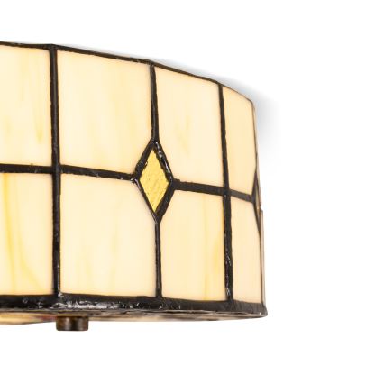 Brilagi - Tiffany vitražna stropna svjetiljka FOLIA 3xE27/60W/230V, promjer 40 cm