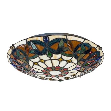 Brilagi - Tiffany vitražna stropna svjetiljka LUISA 2xE27/60W/230V Ø 40 cm