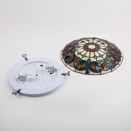 Brilagi - Tiffany vitražna stropna svjetiljka LUISA 2xE27/60W/230V Ø 40 cm