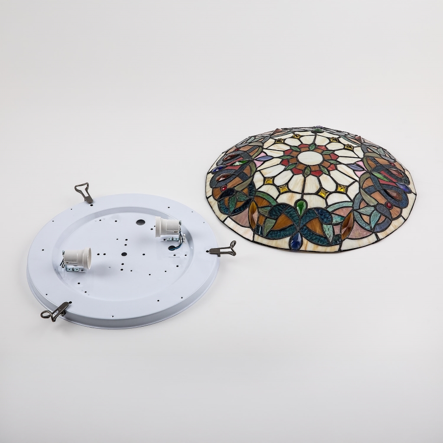 Brilagi - Tiffany vitražna stropna svjetiljka LUISA 2xE27/60W/230V Ø 40 cm