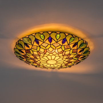 Brilagi - Tiffany vitražna stropna svjetiljka MARGARET 2xE27/60W/230V Ø 40 cm