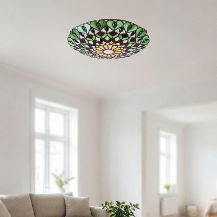Brilagi - Tiffany vitražna stropna svjetiljka MARGARET 2xE27/60W/230V Ø 40 cm