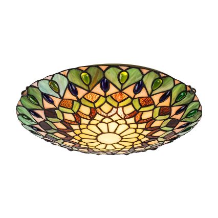 Brilagi - Tiffany vitražna stropna svjetiljka MARGARET 2xE27/60W/230V Ø 40 cm