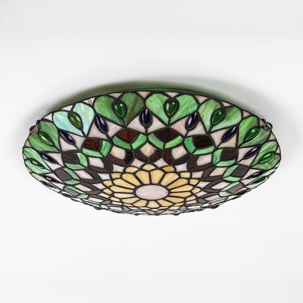 Brilagi - Tiffany vitražna stropna svjetiljka MARGARET 2xE27/60W/230V Ø 40 cm