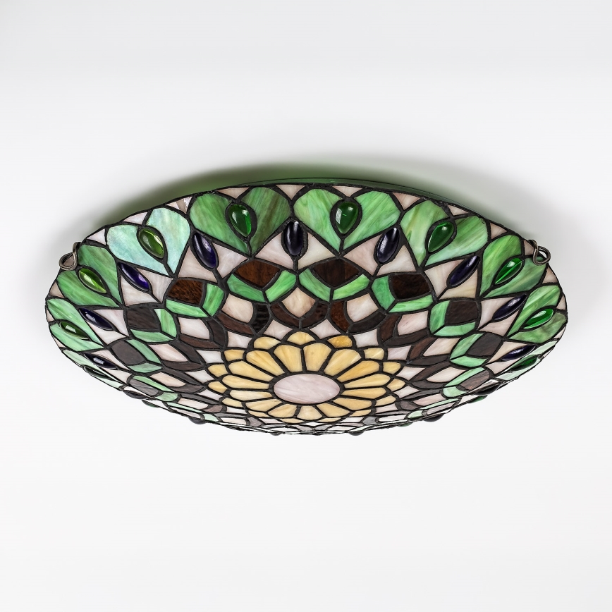 Brilagi - Tiffany vitražna stropna svjetiljka MARGARET 2xE27/60W/230V Ø 40 cm
