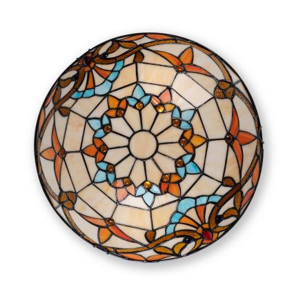 Brilagi - Tiffany vitražna stropna svjetiljka MIRABELLA 2xE27/60W/230V pr. 40 cm