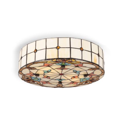 BRILAGI - Tiffany vitražna stropna svjetiljka MIRABELLA 2xE27/60W/230V Ø 40 cm