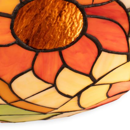 Brilagi - Tiffany vitražna stropna svjetiljka SUNFLOWER 2xE27/60W/230V Ø 40 cm