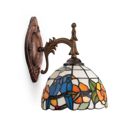 Brilagi - Tiffany vitražna zidna lampa JUNGLE 1xE14/40W/230V