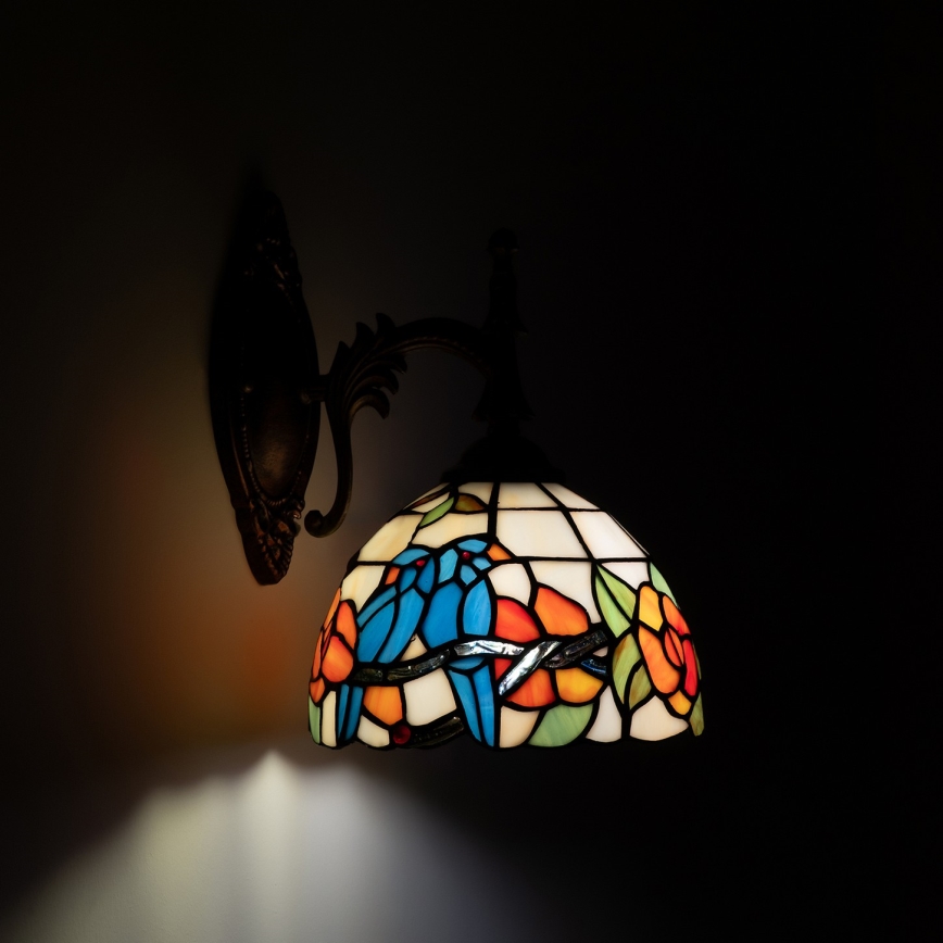 Brilagi - Tiffany vitražna zidna lampa JUNGLE 1xE14/40W/230V
