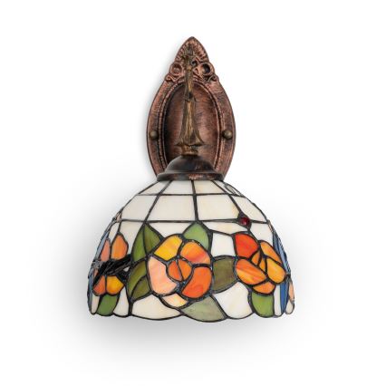 Brilagi - Tiffany vitražna zidna lampa JUNGLE 1xE14/40W/230V