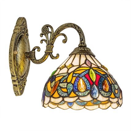 Brilagi - Tiffany vitražna zidna lampa LUISA 1xE27/40W/230V