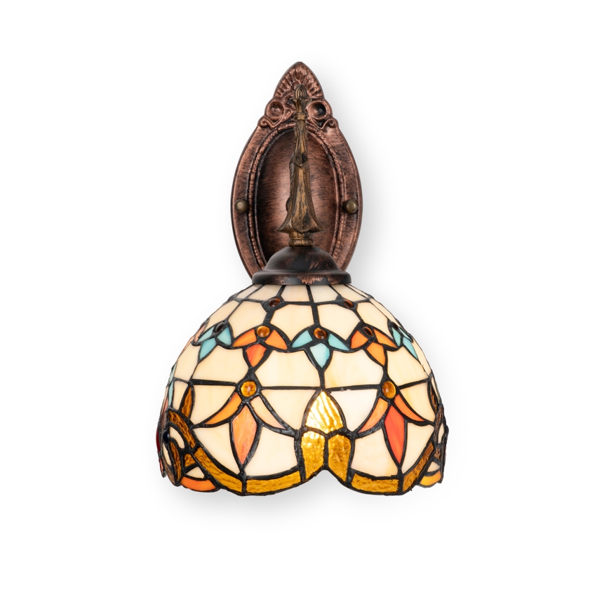 Brilagi - Tiffany vitražna zidna lampa MIRABELLA 1xE14/40W/230V