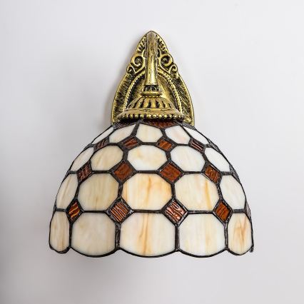 Brilagi - Tiffany vitražna zidna svjetiljka DORAN 1xE27/40W/230V