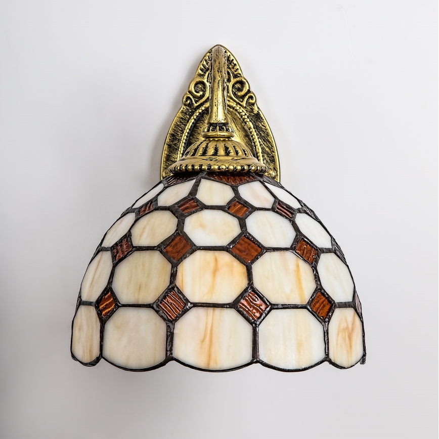 Brilagi - Tiffany vitražna zidna svjetiljka DORAN 1xE27/40W/230V