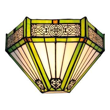 BRILAGI - Tiffany vitražna zidna svjetiljka EMERALD 1xE14/40W/230V